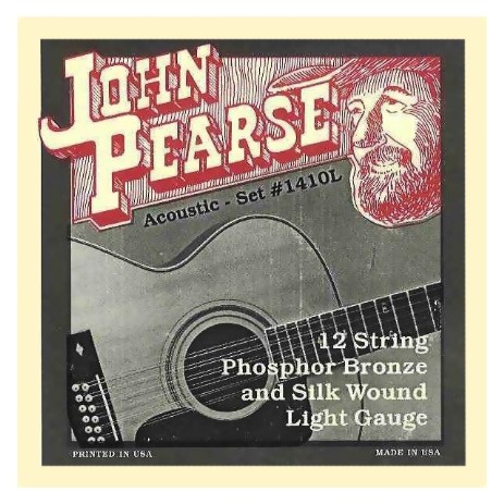 John Pearse 1410L струны для 12 струнной акустической гитары .10 - .49