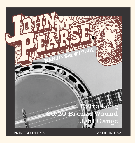 John Pearse 1700L струны для 5 струнного банджо
