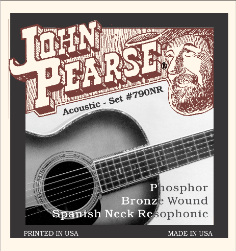 John Pearse 790NR струны для акустической гитары Spanish Neck Resophonic .013 - .056