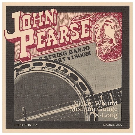 John Pearse 1800M струны для 5 струнного банджо